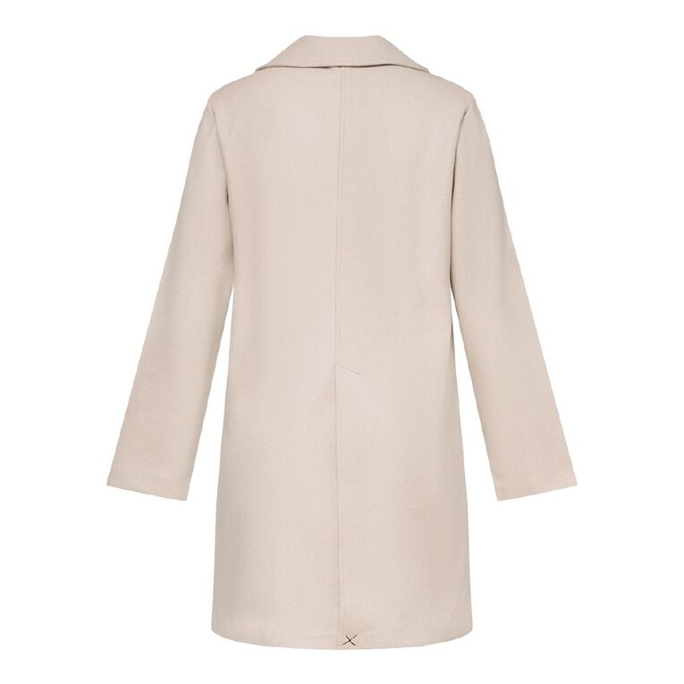 H&H Women's Soft Touch Button Midi Coat, Brown Light, hi-res