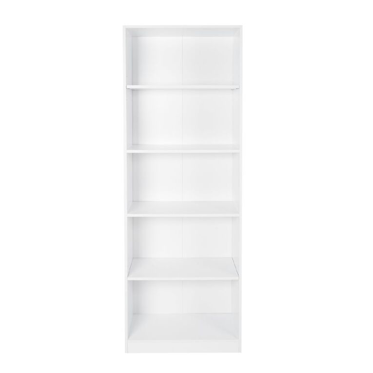 Living & Co Mason Bookcase 5 Tier White