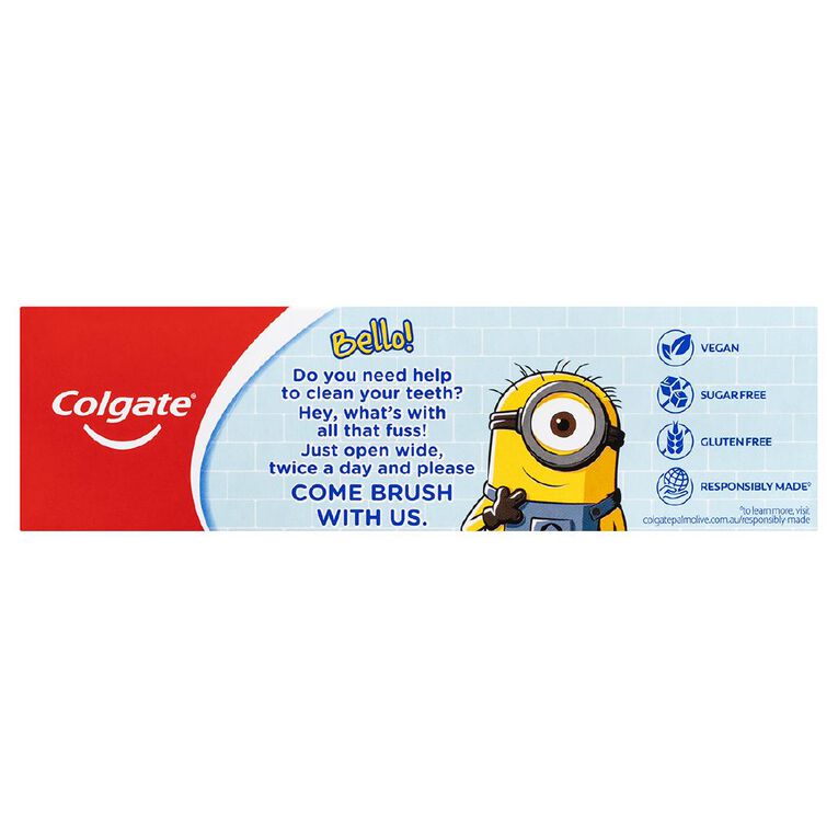 Colgate Minions Kids Sparkling Mint Toothpaste, , hi-res