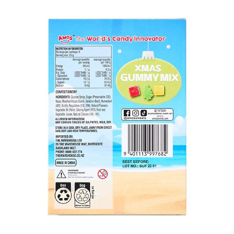 Amos Christmas Gummy Mix With Story Book, , hi-res