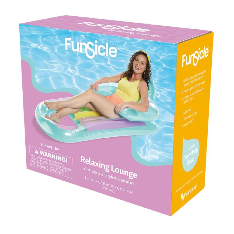 Funsicle Relaxing Lounge 1.6m Dewdrop Blue, , hi-res
