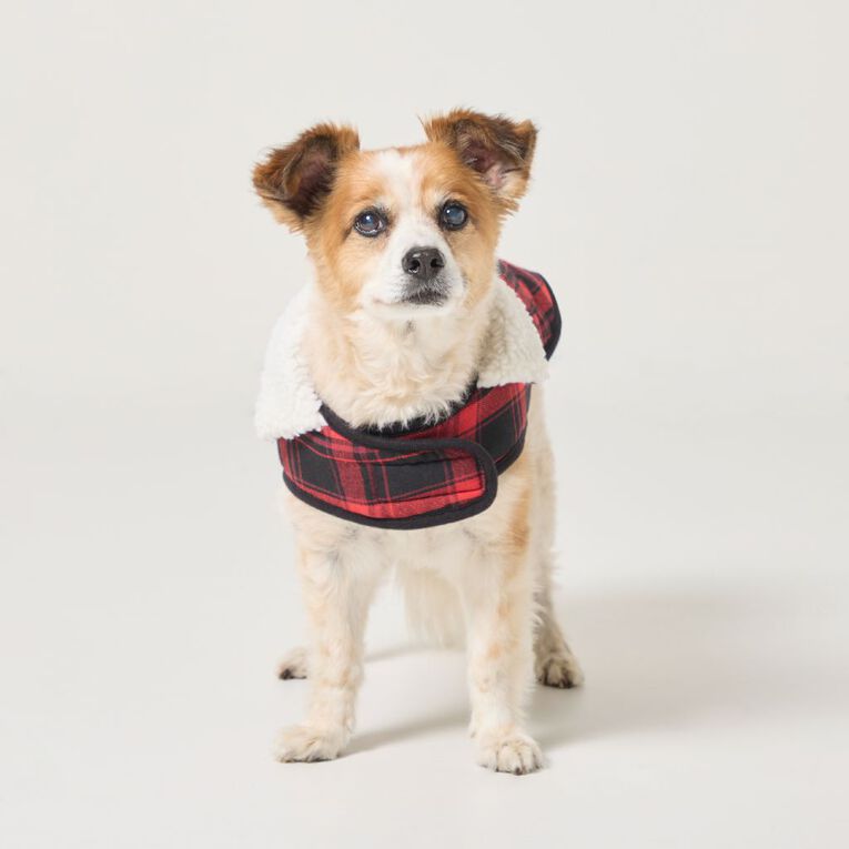 Petzone Check Jacket Red Medium, , hi-res