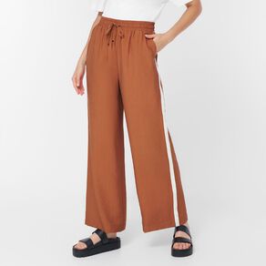 H&H Women's Wide Side Stripe Pants