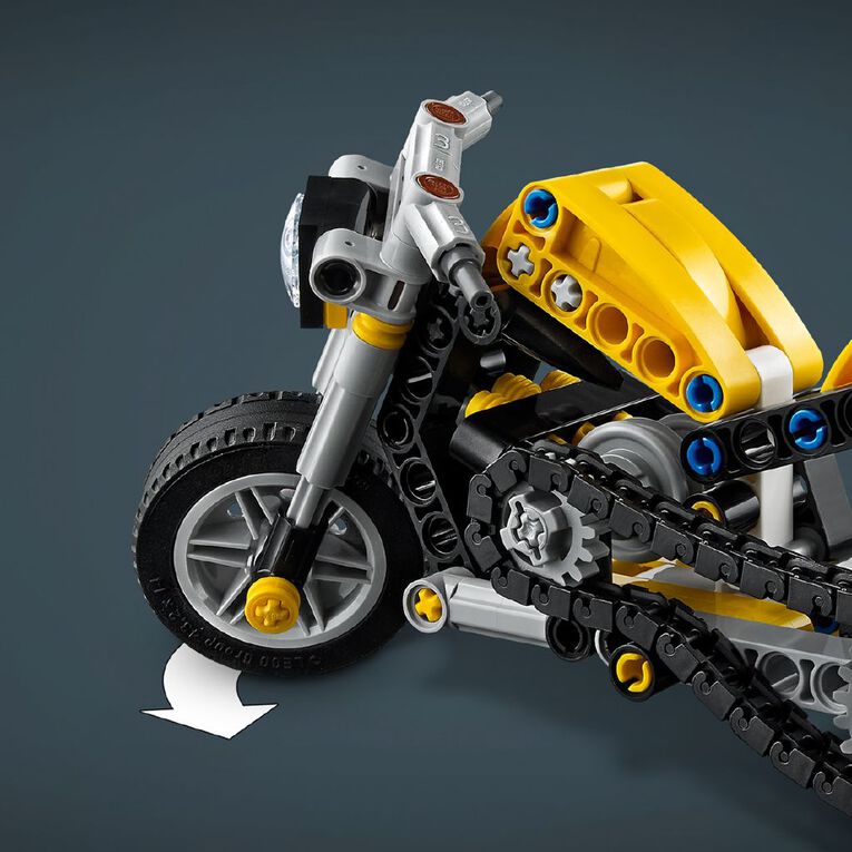 LEGO Technic Yellow Motorcycle 42225, , hi-res