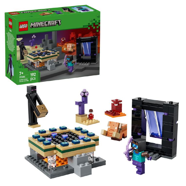 LEGO Minecraft Nether & End Portal Journey 21584, , hi-res