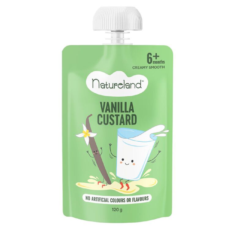 Natureland Vanilla Custard 120g, , hi-res