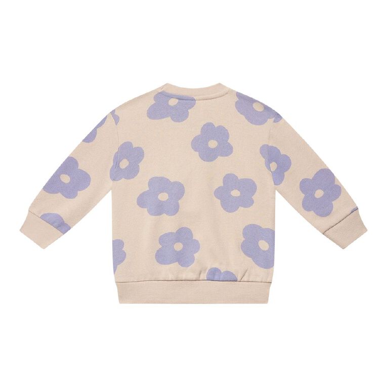 Young Original Toddler Girls' Printed Sweatshirt, Grey Light, hi-res