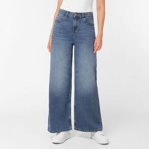 H&H Women's Mid Rise Baggy Jeans