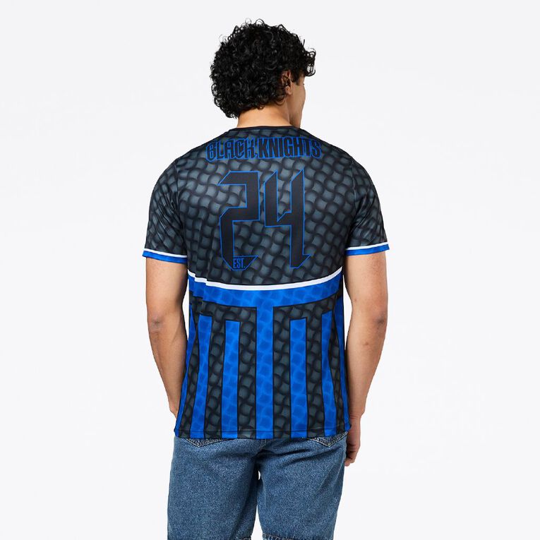 Auckland FC Men's Jersey, Black/Blue, hi-res