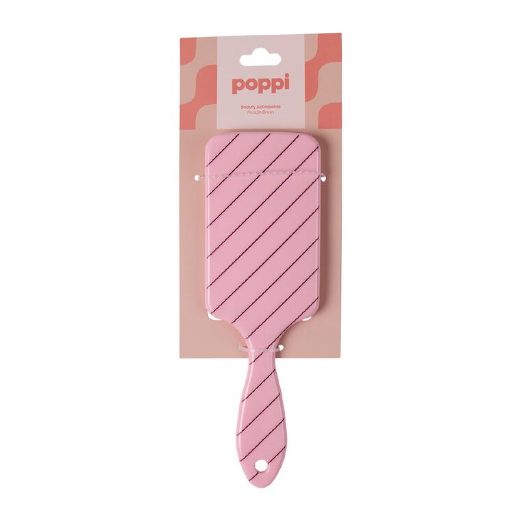 Poppi Paddle Hair Brush Burgundy, , hi-res