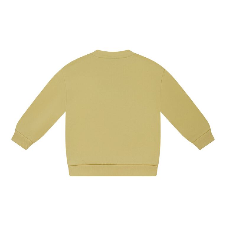 Young Original Plain Crew Sweat, Yellow Light, hi-res