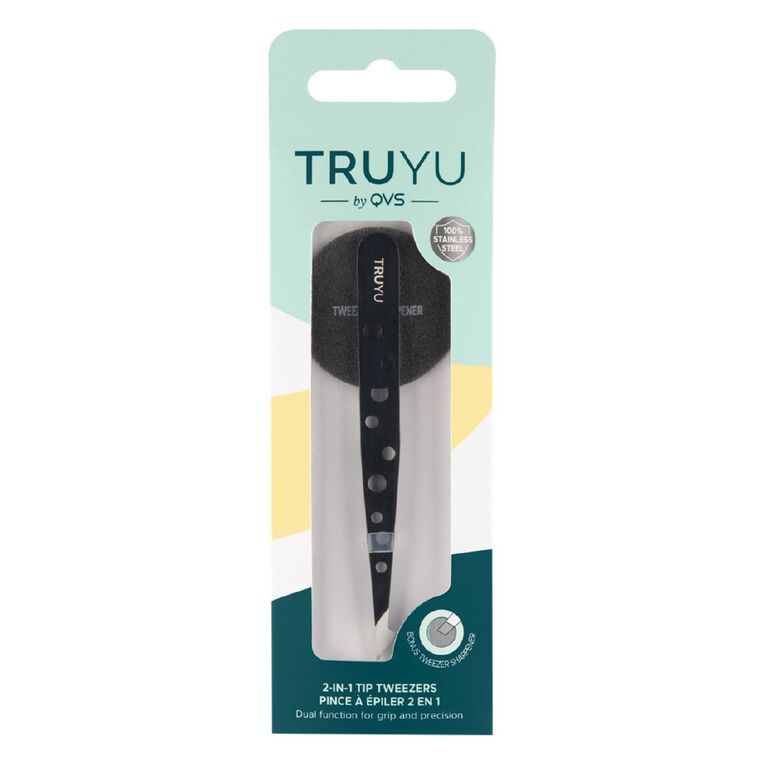 Truyu 2-in-Tip Tweezer Black, , hi-res