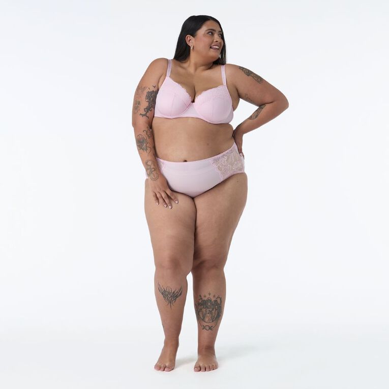 H&H Women's Lexi Full Brief, Pink Light, hi-res