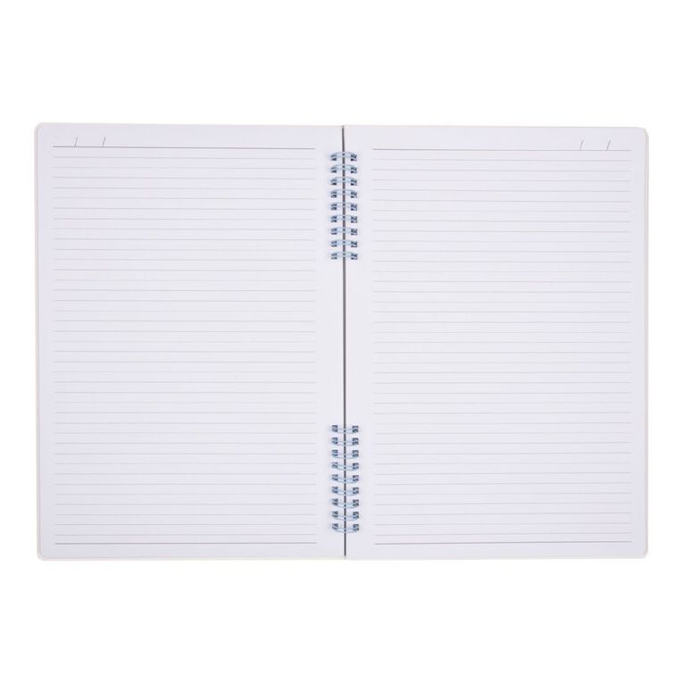 Uniti Stationery Pink Blue Checks A4 Notebook, , hi-res