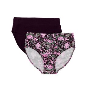 Underworks Women's Hi-Cut Briefs - 2 Pack