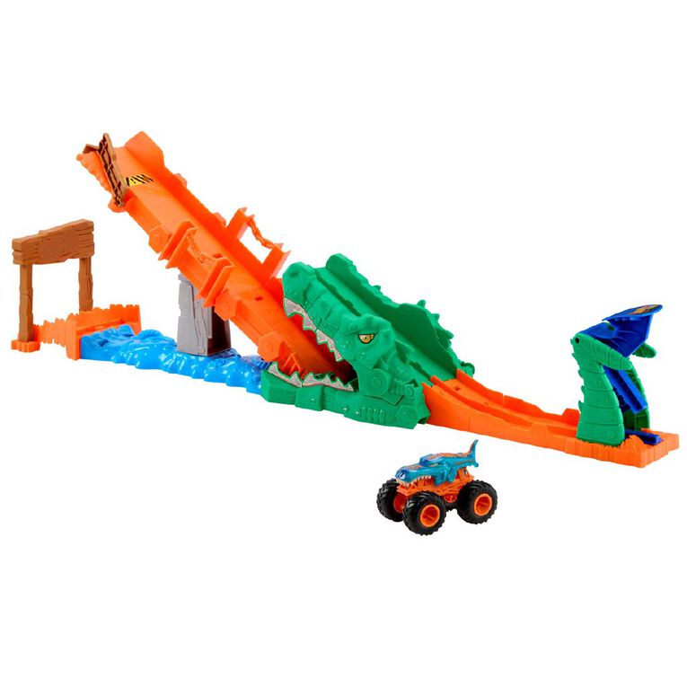 Hot Wheels Monster Trucks Knock the Croc Challenge, , hi-res
