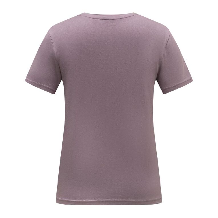 H&H Women's Short Sleeve Crew Neck Cotton Tee, Grey Mid, hi-res