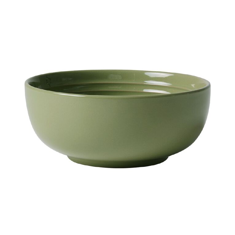 Living & Co Cafe Rim Embossed Bowl Sage 18cm, , hi-res