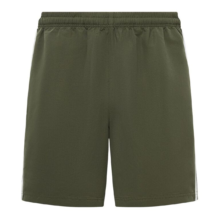 Active Intent Men's Double Striped Shorts, Green Mid, hi-res