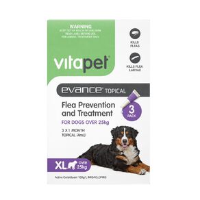 Vitapet Evance Dog Flea Treatment Over 25kg