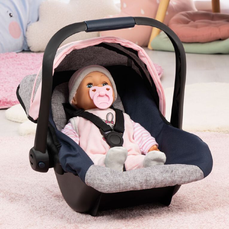 Bayer Deluxe Car Seat with Canopy Grey/Pink/Blue, , hi-res
