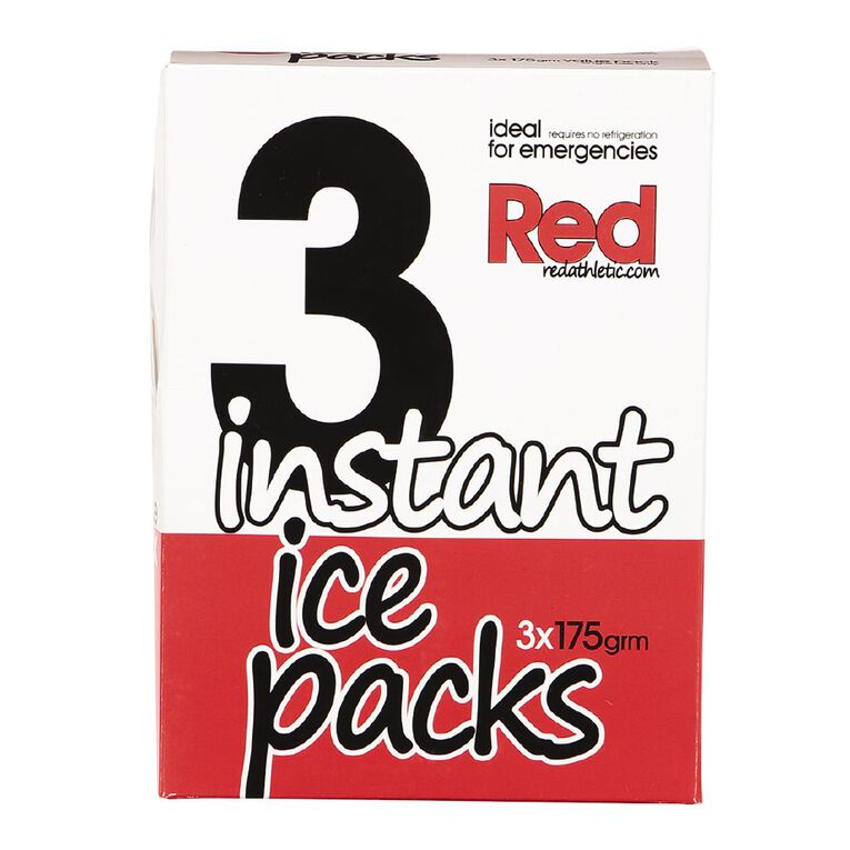 Red Instant Ice Pack 3 Pack, , hi-res