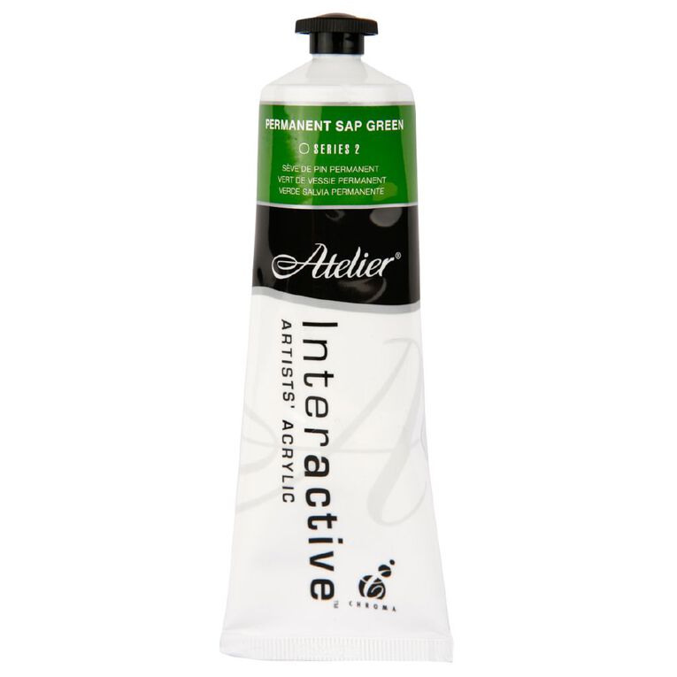 Atelier S2 Acrylic Paint Permanent Sap Green, , hi-res