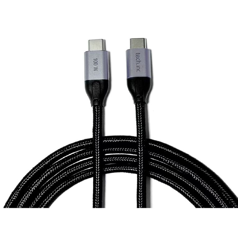Tech.Inc 100W USB C Cable 2m Black, , hi-res
