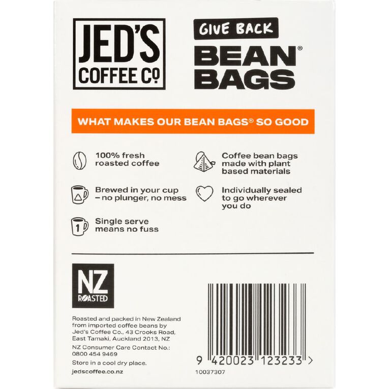 Jed's No.3 Strong Coffee Bean Bags 10 Pack, , hi-res