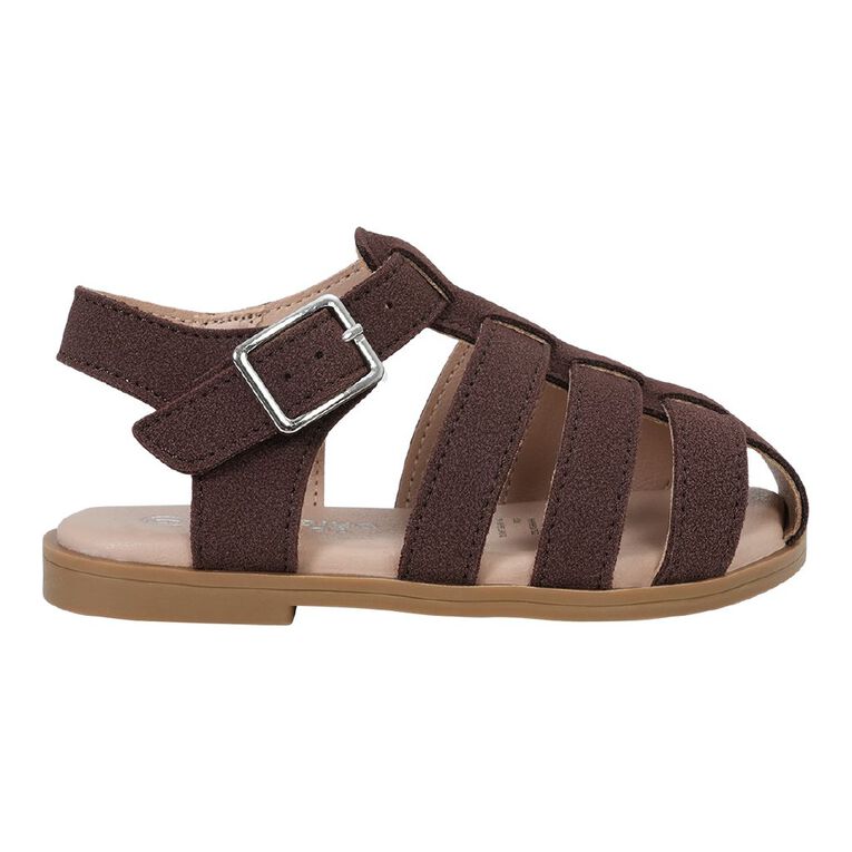 Young Original Junior Kids' Fisher Sandals, Brown Dark, hi-res