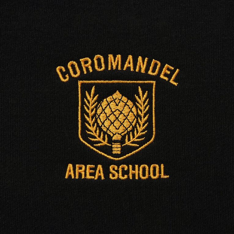 Schooltex Coromandel Area School Hoodie with Embroidery, Black, hi-res
