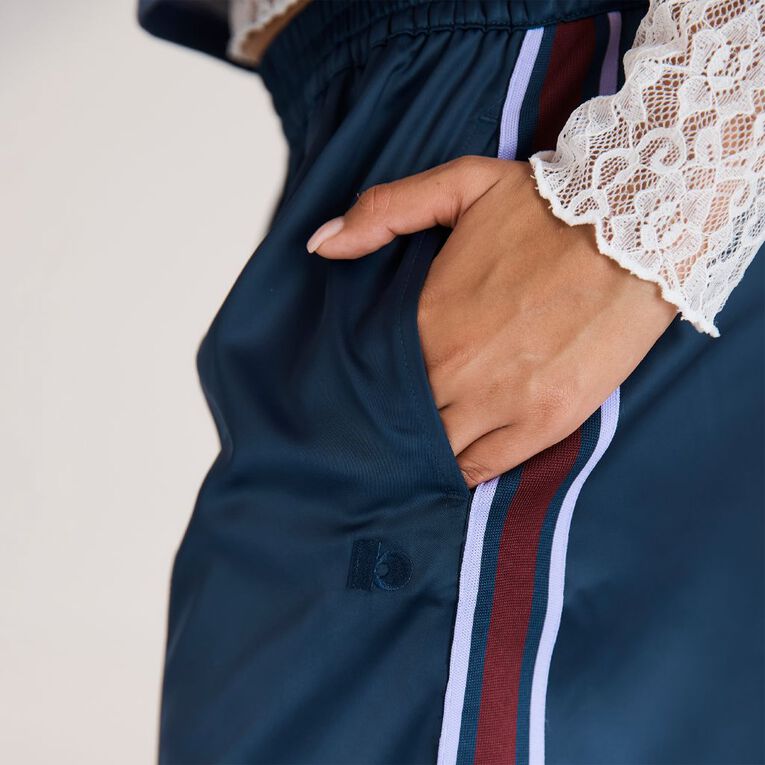 BRDRLESS Brdless Leni Wide Leg Pants, Navy, hi-res