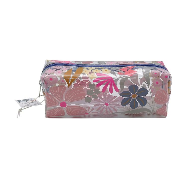 Uniti Pencil Case Floral Purple Mid, , hi-res