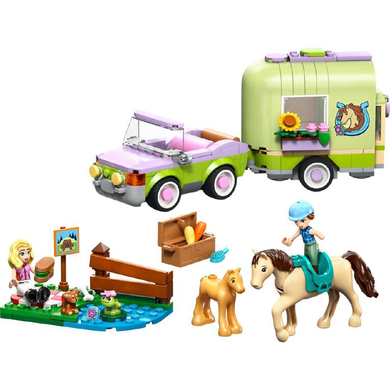 LEGO Friends Horse & Baby Foal Trailer 42695, , hi-res