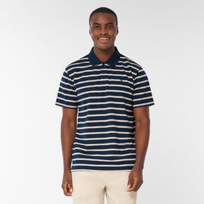 H&H Men's Stripe Polo