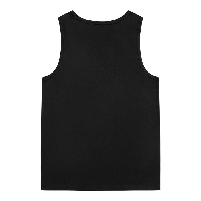 Young Original Plain Singlet, Black, hi-res