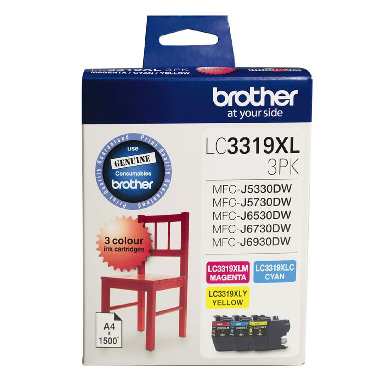 Brother LC3319XL Ink 3 Colour Value Pack, , hi-res