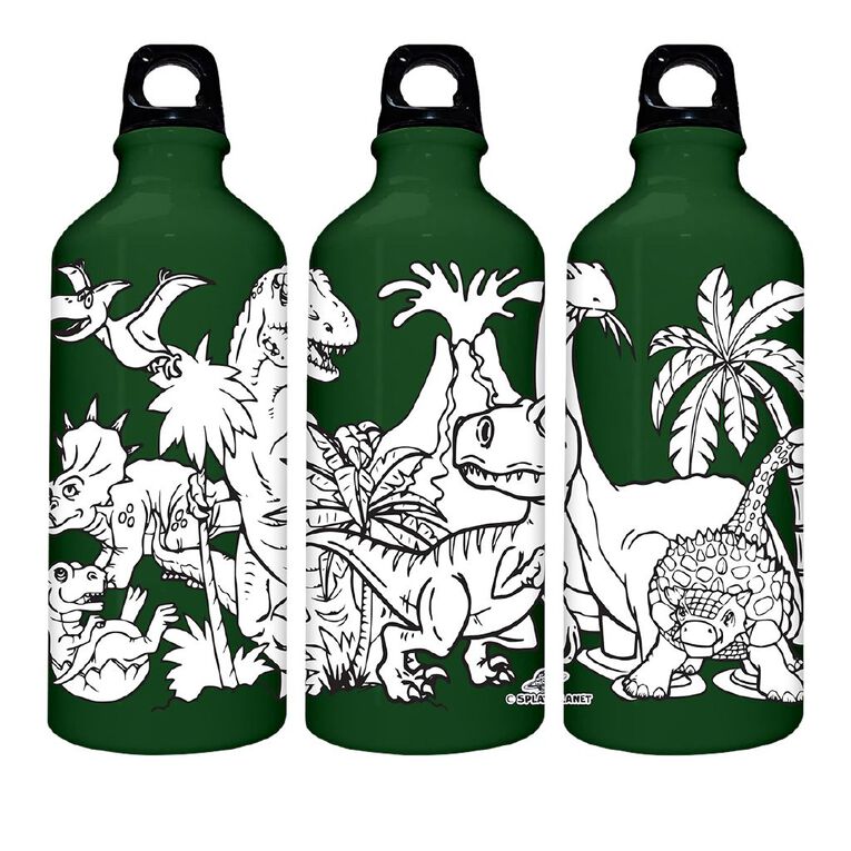 Splat Planet Create Your Own Water Bottle Dinosaurs, , hi-res