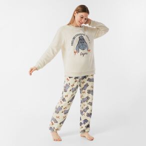 Eeyore Women's Coral Fleece Pyjama Set