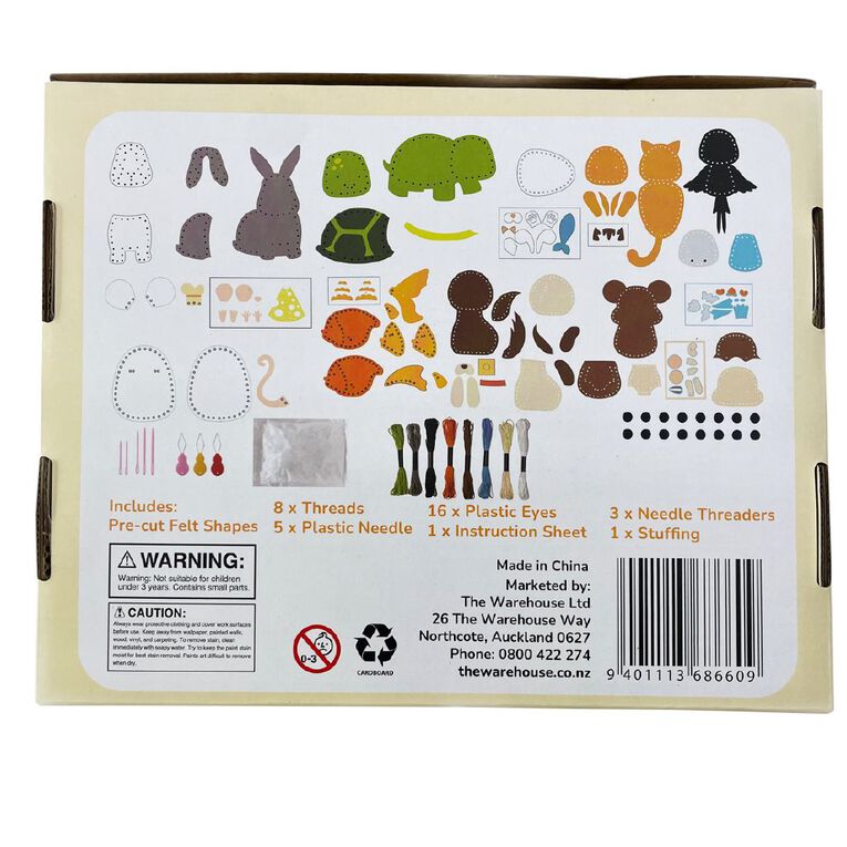 Uniti Kids Sewing Kit Pets, , hi-res