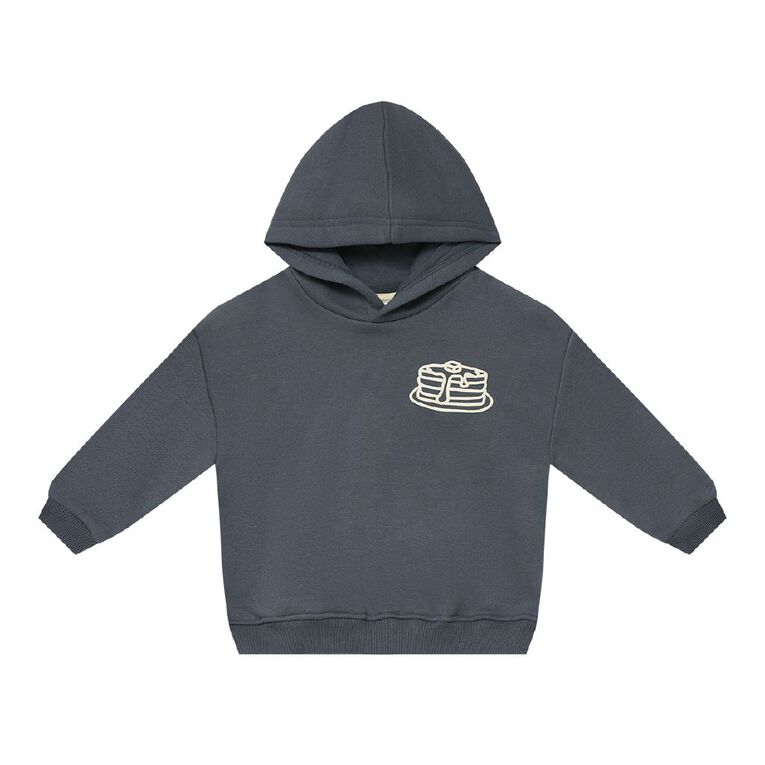Young Original Toddler Boys' Cosy Fleece Hooddie, Grey Dark, hi-res