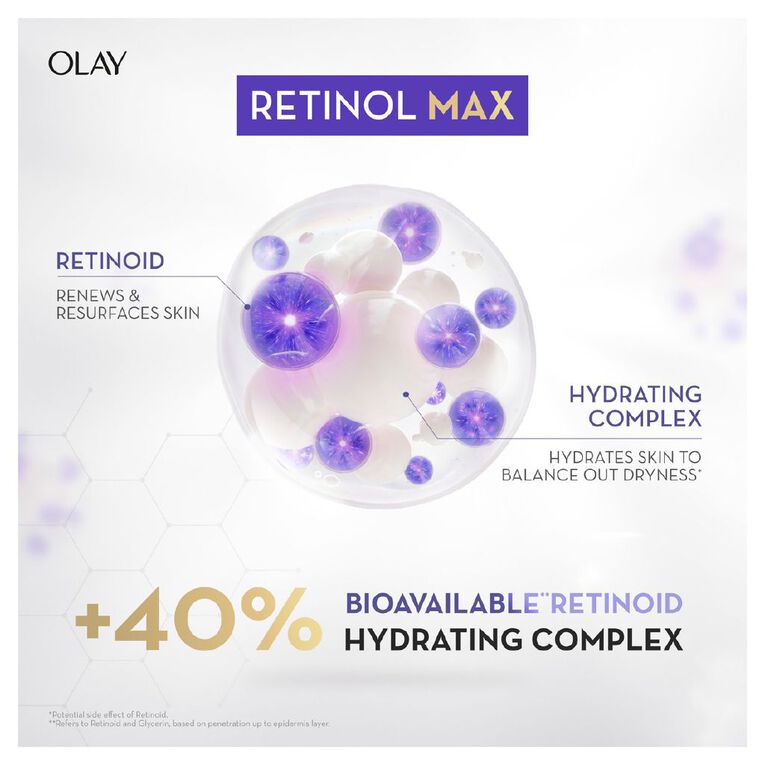 Olay Regenerist Retinol 24 Max Moisturiser 50g, , hi-res