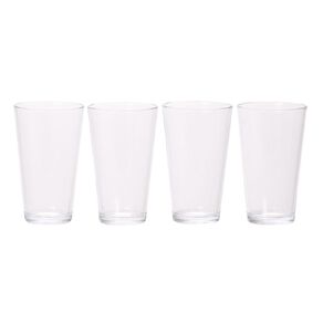 Living & Co Modern Beer Glass Clear 4 Pack