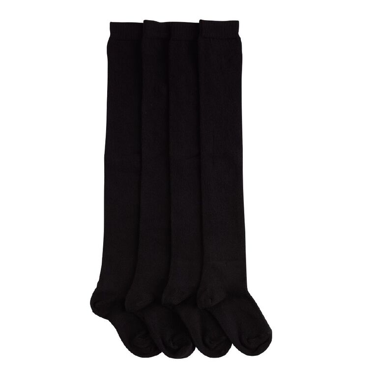 Schooltex Over the Knee Socks 2 Pack, Black, hi-res