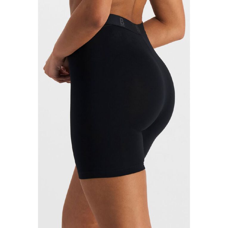 B FOR BONDS Women's Anti-Chafe Shorts, Black, hi-res