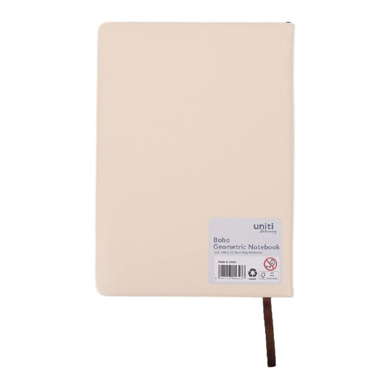 Uniti Stationery Boho Geometric Notebook, , hi-res