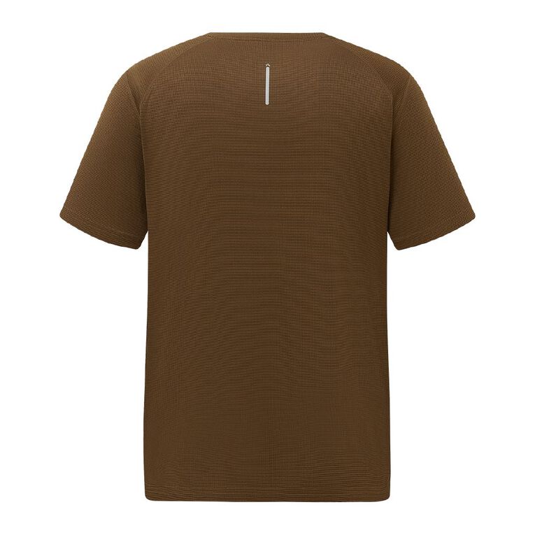 Active Intent Men's Grid Tee, Brown Dark, hi-res