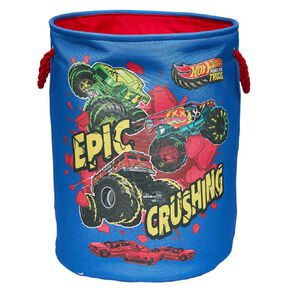 Hot Wheels Monster Truck Kids Hamper Blue