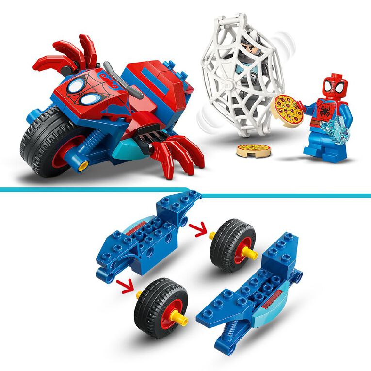 LEGO Spider-Man On His Motorcycle vs Rhino 11206, , hi-res
