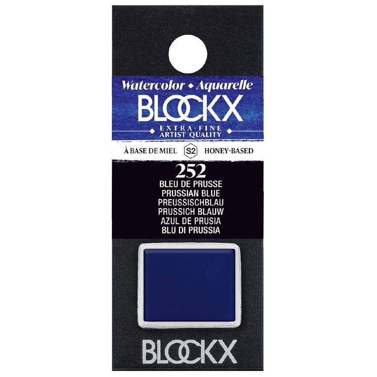 BLOCKX Watercolour Half Pan S2 252 Prussian Blue Blue, , hi-res